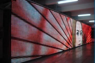 Κουρτίνα των τηλεοπτικών τοίχων των οδηγήσεων ΕΜΒΥΘΙΣΗΣ P18.0MM ενοικίου πλήρων οδηγήσεων χρώματος Rgb με την υψηλή γκρίζα κλίμακα